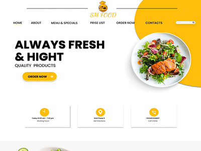 Restaurant Website Landing Page