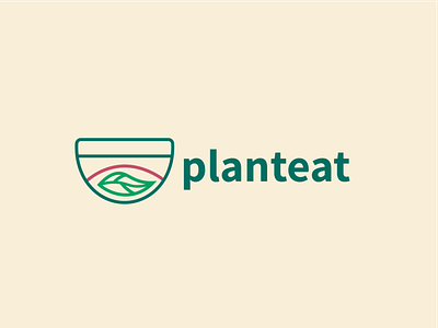 Planteat Logo app branding design graphic design illustration logo plantlogo typography ui