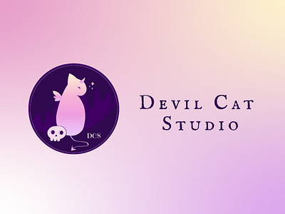 Devil Cat Studio Logo app branding design graphic design illustration logo typography ui vector