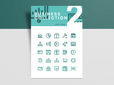 Business Collection 2 Icon Set action business icon button graphic design icon design iconology outline icon