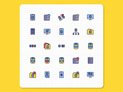 Networking  Data Icons