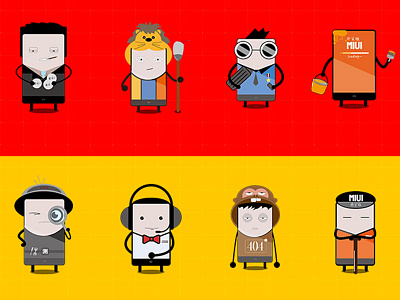 Characters Design for User research reports characters design