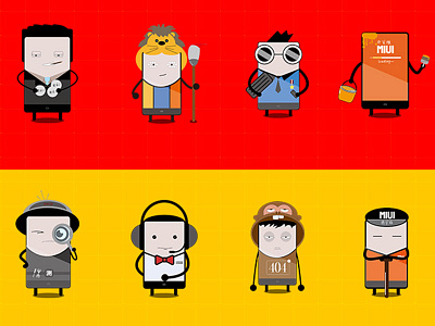 Characters Design for User research reports