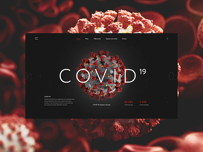 Covid concept concept covid design ui virus