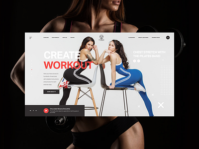 Sport concept concept design fitness training ui