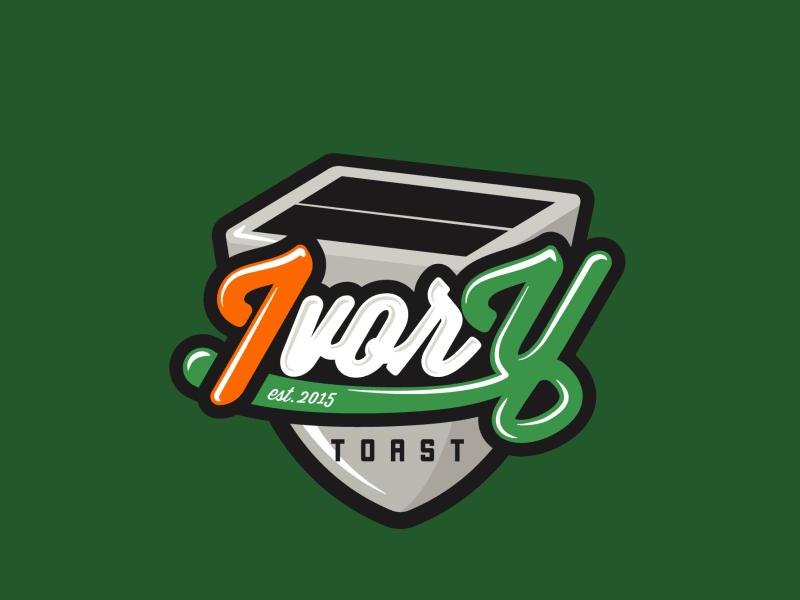Ivory Toast animation badge branding crest football gif illustration logo motion soccer sports team