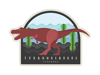 Tyrannosaurus Power Patch badge dinosaur film illustration logo mighty morphin power rangers mmpr movie patch power rangers t rex vector