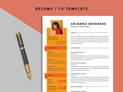 Resume / Cv Template job resume print readytoprint resume simpleresume template