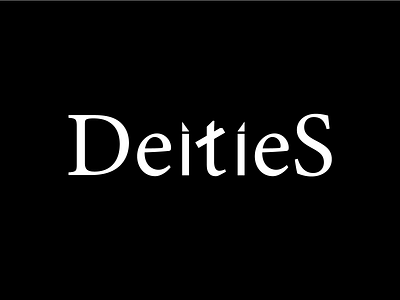 Deities - Fashion Brand Wordmark (day 7) dailylogochallenge graphic design logo