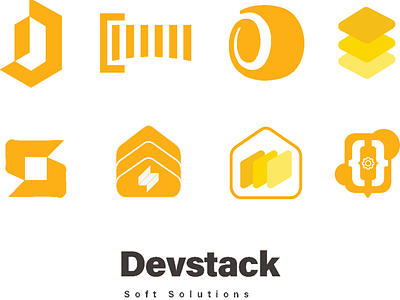 Devstack soft solution logo design idea