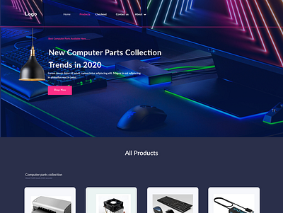 Computer Store Website : Product Page adobe xd computer accessories computer store website design e commerce website figma graphic design product page ui ux design uiux web design website design