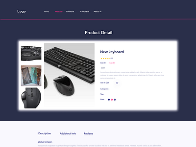 Computer Store Website : Product Page-2 adobe xd computer accessories computer store website computer shop design e commerce website figma graphic design product page ui ux design uiux web design
