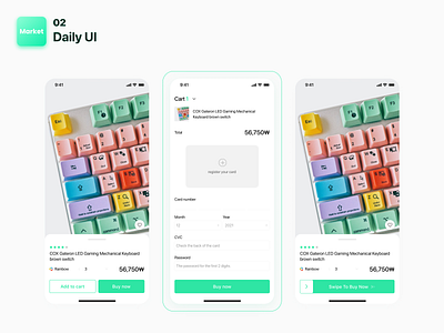 daily ui 02 | card UI&UX app daily ui ui ux