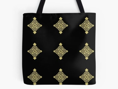 ethiopian cross art design Tote Bag deluxe