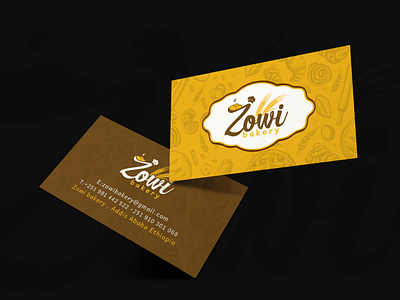 Bakery business card design