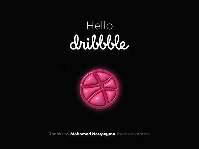 Hello Dribbble firstshot hello hellodribbble