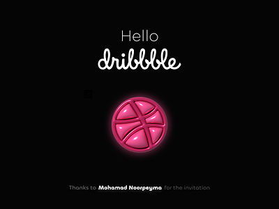 Hello Dribbble