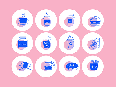 Food icon set