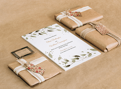 Wedding invitations (mockup) app branding design icon illustration logo typography vector