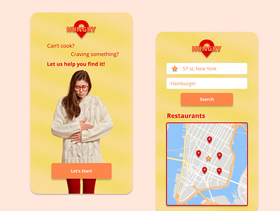 Hungry design graphic design ui