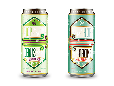 Hop-Sided + Hop-Ended beer design packaging