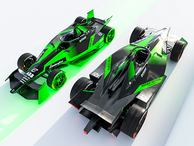 Formula E Livery Concept 3d branding graphic design