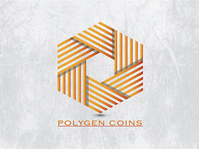 POLYGEN COINS logo design