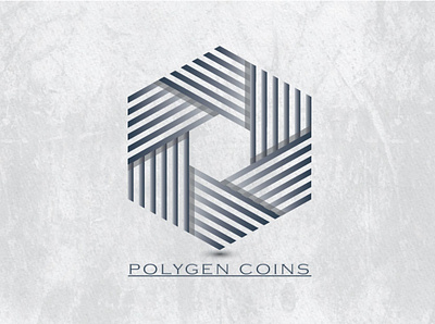 POLYGEN COINS logo design brandidentity branding creative logp design graphic design logo vector