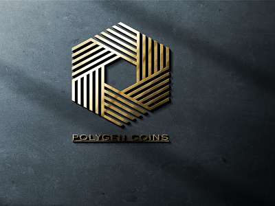 POLYGEN COINS logo design brandidentity branding design graphic design illustration logo vector