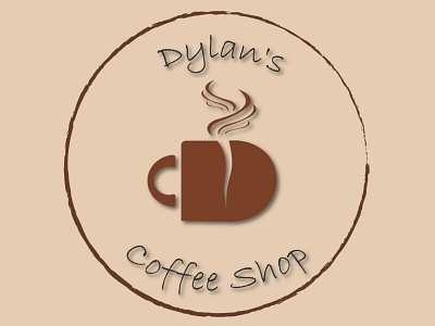 Dylan's coffee Shop brandidentity branding businesscards dailylogochallenge design graphic design illustration logo mockup vector