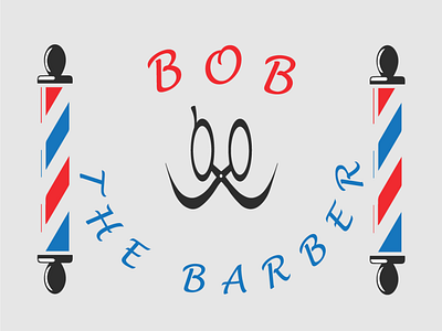 BOB the barber brandidentity branding businesscards daily logo challenge design graphic design illustration logo mockup vector