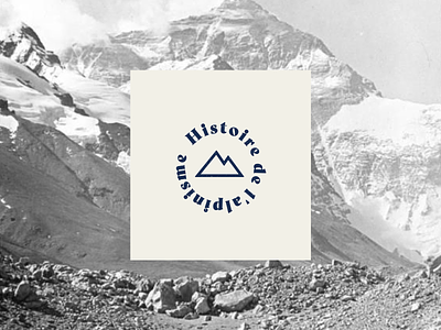 History of Alpinism Logo badge design illustration logo mountain vector