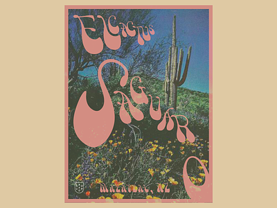 El Cactus Saguaro funk vintage