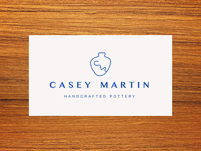 Casey Martin Pottery business card logo