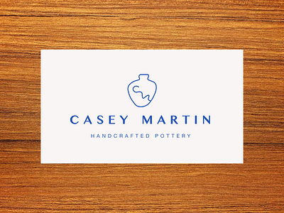 Casey Martin Pottery business card logo