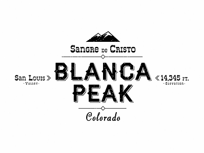 Blanca Peak badge blanca peak colorado mountain