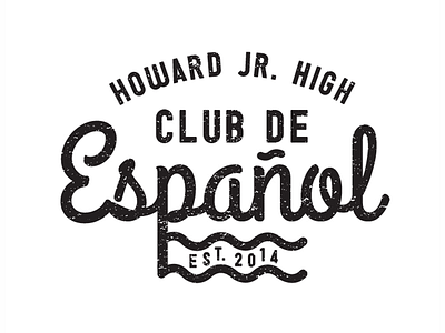 Spanish Club Logo badge black and white logo