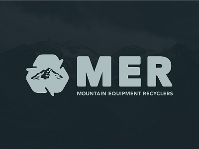 Mountain Equipment Recyclers badge colorado logo mountain outdoor recycle