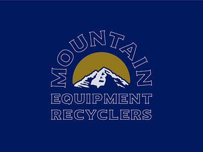 Mountain Equipment Recyclers badge colorado logo mountain outdoor recycle