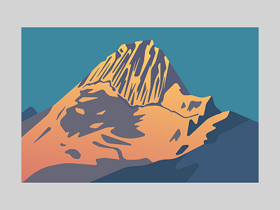 Alpamayo illustration mountains national parks peru