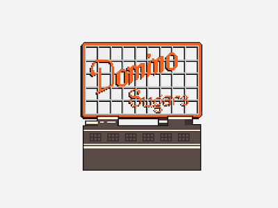 Pixel Baltimore - Domino Sugars 8bit baltimore landmark pixel pixel art