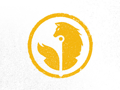 Goldenwolf Logo anchor animal badge logo mark navy symbol texture wolf
