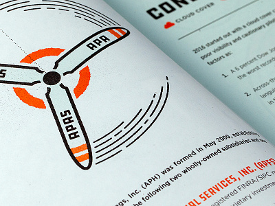 Lift - AP Annual Review Detail annual report annual review flight infographics planes print design