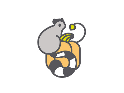 Lemur - Zoo Boo Event cute halloween illustration lemur logo mark pumpkin