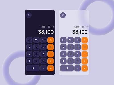 Digital Calculator App design app design ui ux