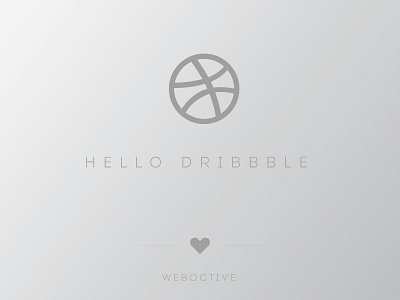 Hello Dribbble We Are Weboctive debut dribbble firstshot invite minimal