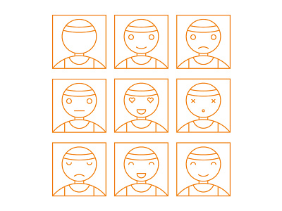 Dribbble Avatar Emoji Linework