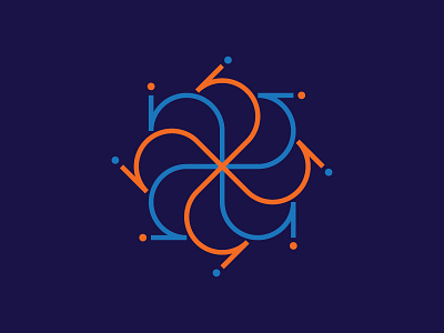 in Logo Design circle in logo design orange sky blue