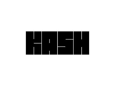 Kash Logo Typeface Design black design kash logo minimal typeface white