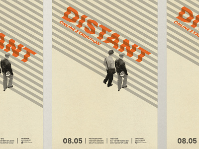 DISTANT EXHIBITION POSTER design graphic design photography poster design
